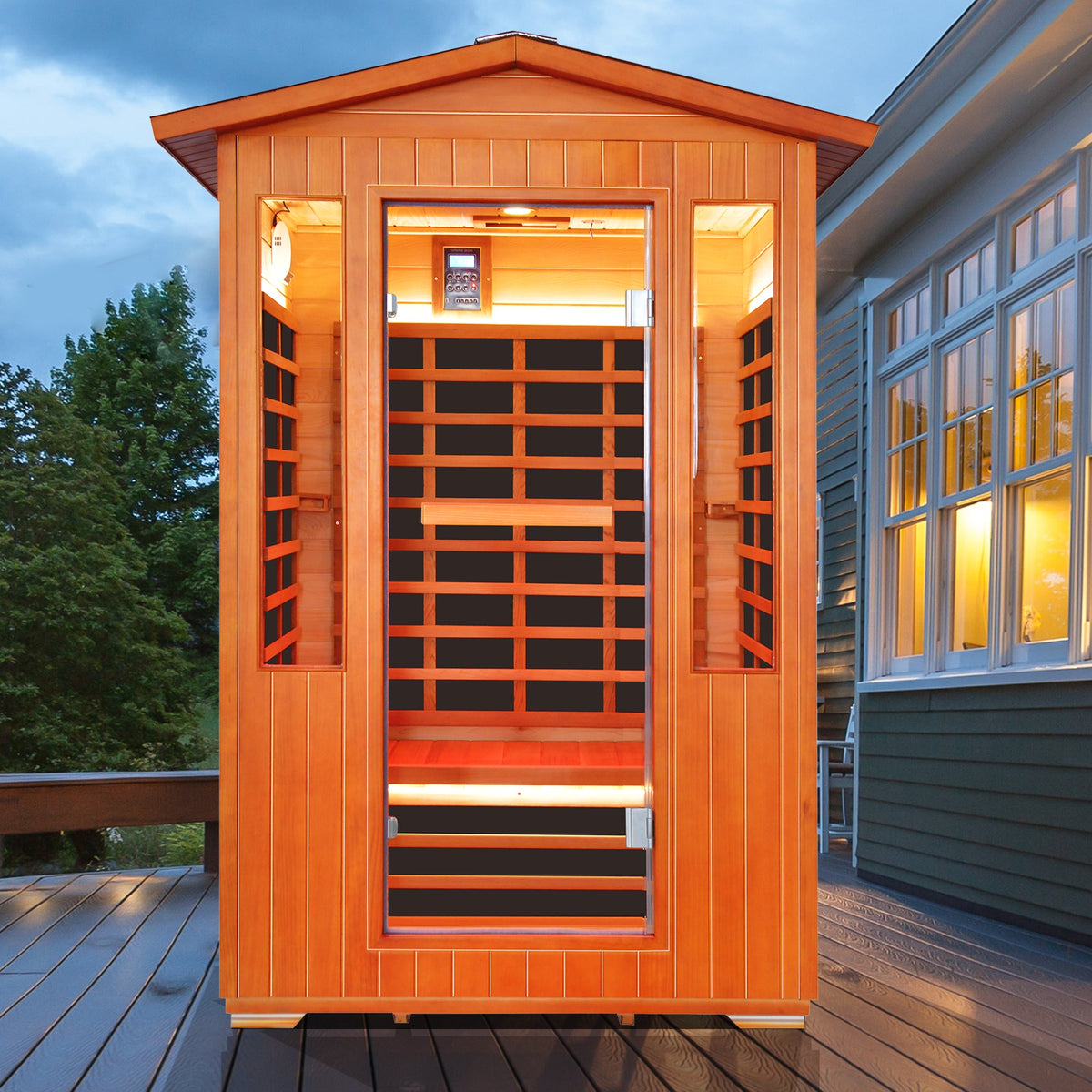 2-Person Outdoor Cedar Sauna