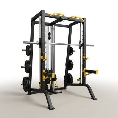 Smith Machine Built for Elite Training, Counterbalanced Bar, Dual Cable Columns, 11-Gauge Steel Frame