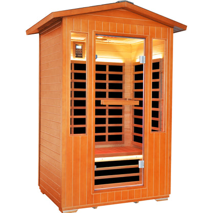 2-Person Outdoor Cedar Sauna