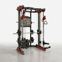 Functional Smith Trainer Built for Strength Training, 11-Gauge Steel Frame, Dual Pulley System, Multi-Grip Pull-Up — Studio Shot