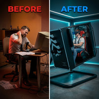 ApexVector Vortex-720 Motion Pod Flight Simulator — Before & After