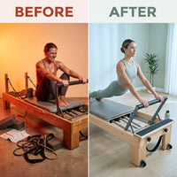 ArcadiaPilates Élan Reformer Pro — Before & After