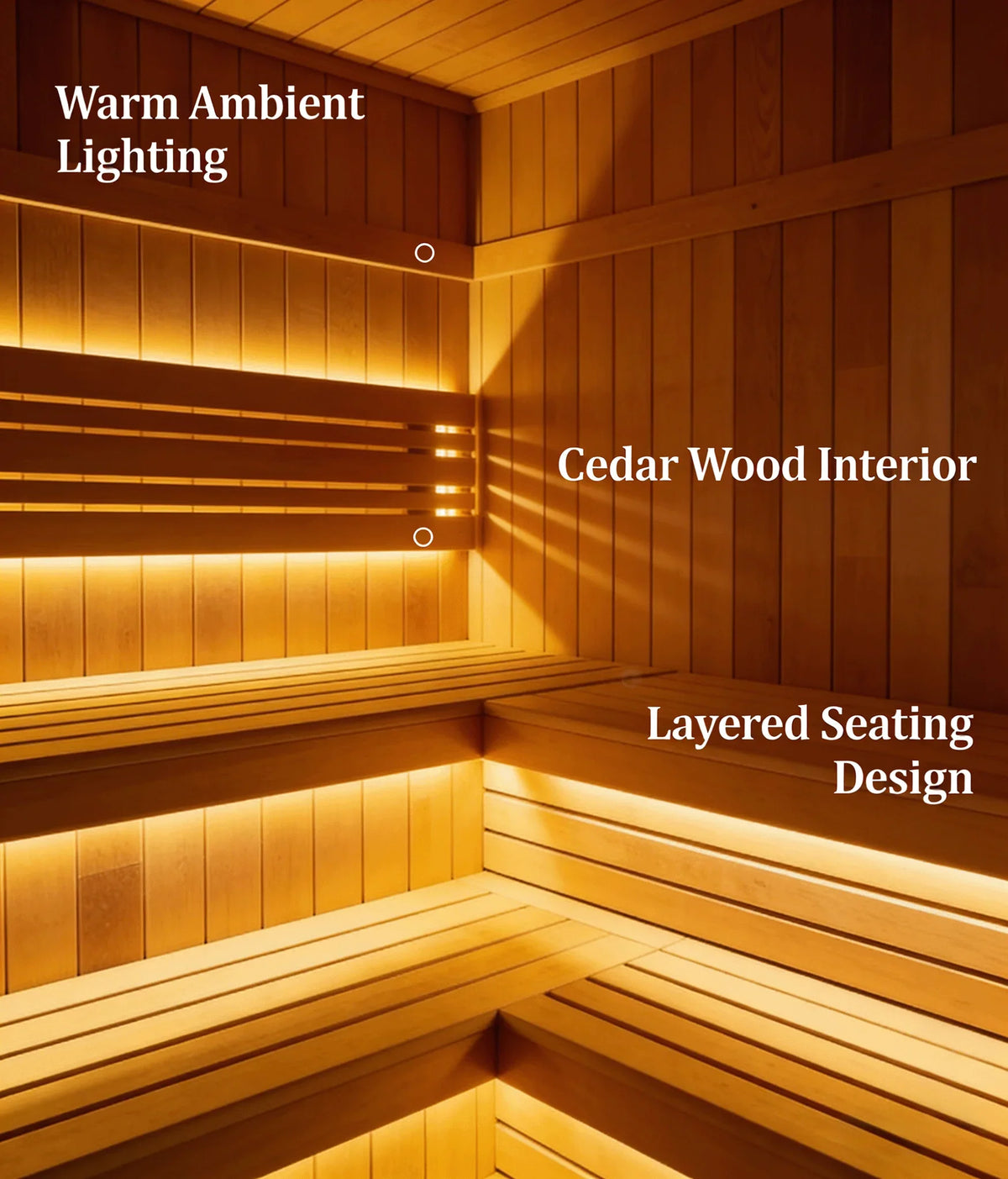 Panoramic Outdoor Sauna Room — Round Cedar Barrel Sauna with Glass Front