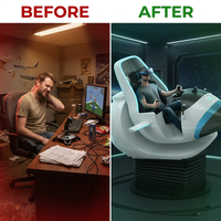 Skyforge AeroArc 360 Elite Flight Simulator — Before & After