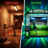 StrikerZone ProVision Immersive Soccer Simulator — Before & After