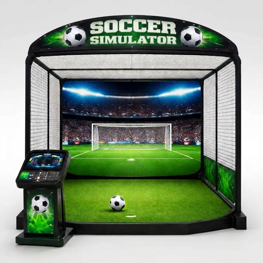 StrikerZone ProVision Immersive Soccer Simulator — Studio Shot