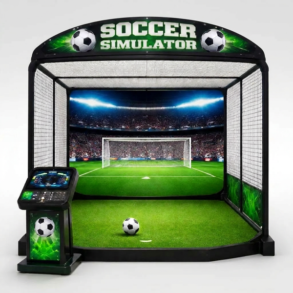 StrikerZone ProVision Immersive Soccer Simulator — Studio Shot