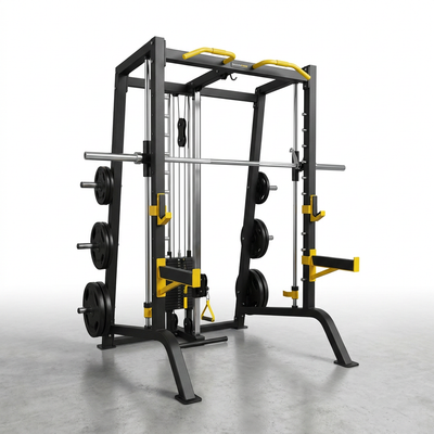 Smith Machine Built for Elite Training, Counterbalanced Bar, Dual Cable Columns, 11-Gauge Steel Frame