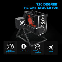 Flight Simulator Motion Pod Built for Immersive Training, Steel Frame, Gimbal Motion System, Racing Harness