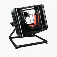 Flight Simulator Motion Pod Built for Immersive Training, Steel Frame, Gimbal Motion System, Racing Harness
