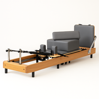 Pilates Reformer Built for Studio Performance, Aircraft-Grade Aluminum, 8-Wheel Carriage, Quick-Adjust Footbar