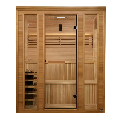 Golden Designs Engelberg Edition 6-Person Traditional Steam Sauna - Premium Clear Cedar