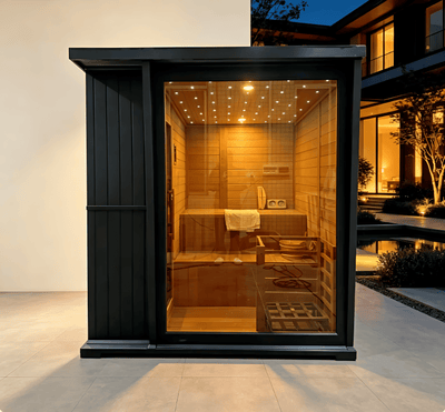 4-Person Hemlock Steam Sauna — Indoor/Outdoor